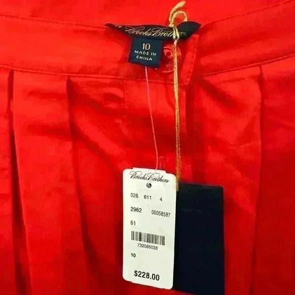 Brooks Brothers NWT pleated skirt Sz 10 - Picture 2 of 7